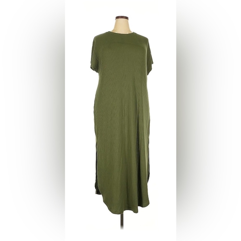 Time and Tru Olive Green Maxi Dress